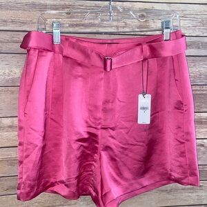 NWT Express Satin Shorts With Belt Size 10